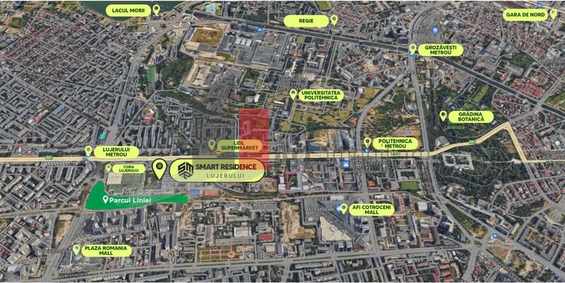Lujerului, apartament 2 camere + loc de parcare subteran, Smart Residence Lujerului